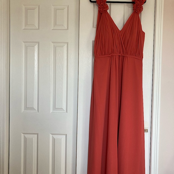 Bari Jay Dresses & Skirts - Coral Long Evening Gown